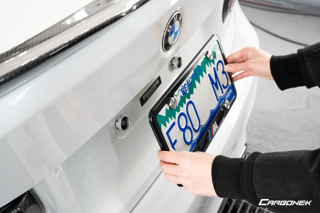 Carbonex BMW Magnetic Rear License Plate Mount - 0