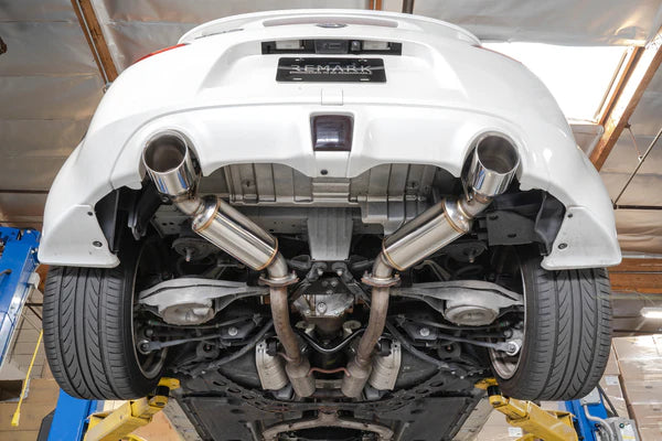 REMARK Axleback Exhaust. Nissan 370Z. Burnt Stainless Double Wall Tip