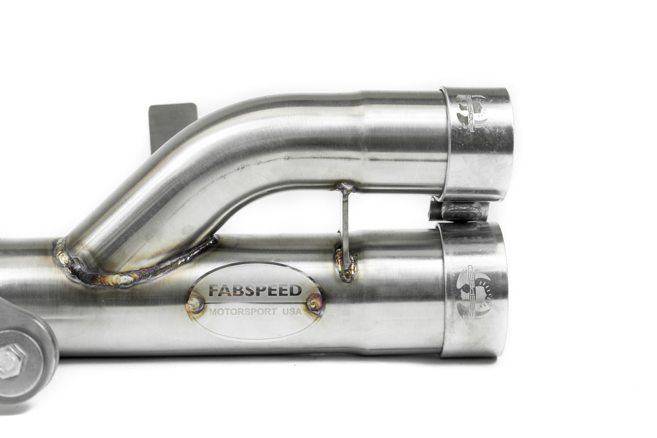Fabspeed Porsche 991.2 GT3 / GT3 RS Center Muffler Bypass Pipe 2017- 2019