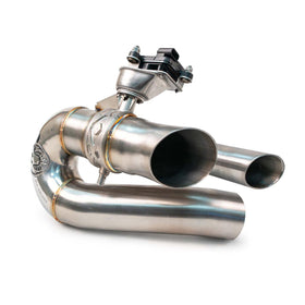 Fabspeed Porsche 992.2 Turbo S Valved Side Muffler Bypasses - 0