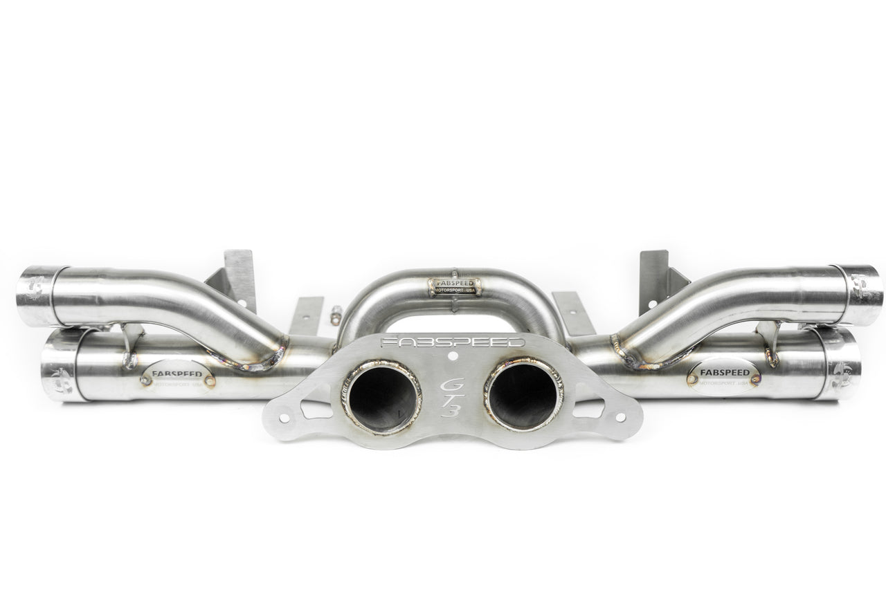 Fabspeed Porsche 991 GT3 / GT3 RS Center Muffler Bypass Pipe (2014-2016) - 0