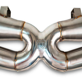 Fabspeed Porsche 992.2 Turbo S Sport Cat Megaphone X-Pipe - 0