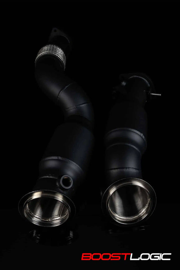 Boost Logic G80 / G82 M3 / M4 Downpipes With 200 Cell Catalytic Converters