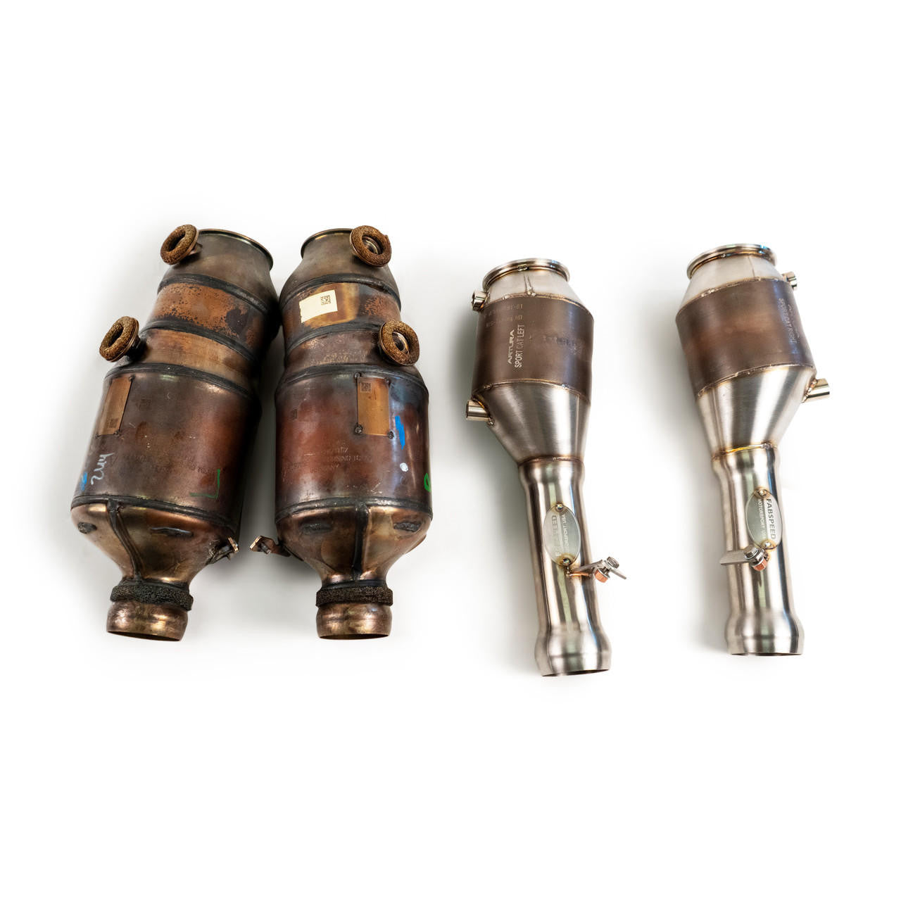 Fabspeed McLaren Artura HJS German Imported Sport Catalytic Converters (2023+) - 0