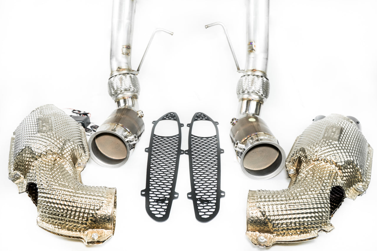 Fabspeed McLaren 570S / 540C "600LT Style" Valvetronic Sport Catalytic Converter Exhaust System