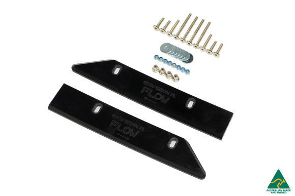 Flow Designs S3 8V Sedan Facelift Front Lip Splitter & Mounting Brace