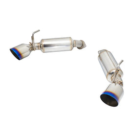 Remark 09-19 Nissan 370z Axle Back Exhaust w/Burnt Stainless Single Wall Tip - 0