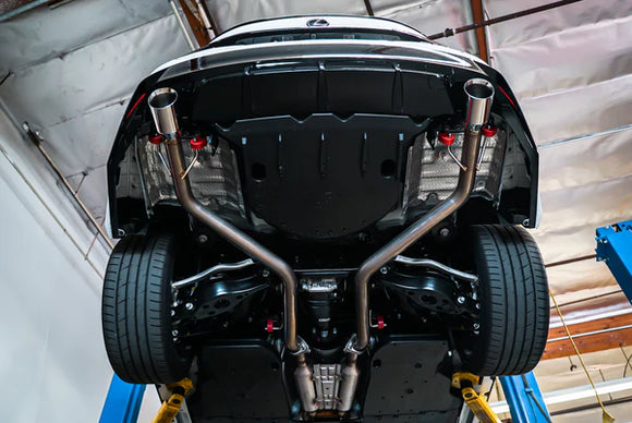 Remark 2021+ Lexus IS350 Axle Back Exhaust w/Burnt Single Wall Tip