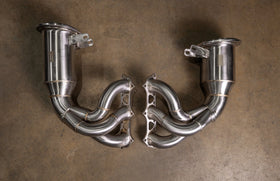 400 Cell Catted Down Pipes For Porsche 992 GT3 / GT3 RS - 0