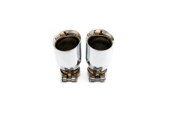 Fabspeed Porsche E3 Cayenne S 2.9L Turbo Deluxe Quad Style Tips