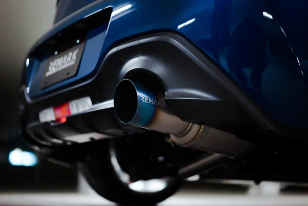REMARK Catback Exhaust. Toyota GR86 / Subaru BRZ. R1 Spec Single-Exit Titanium