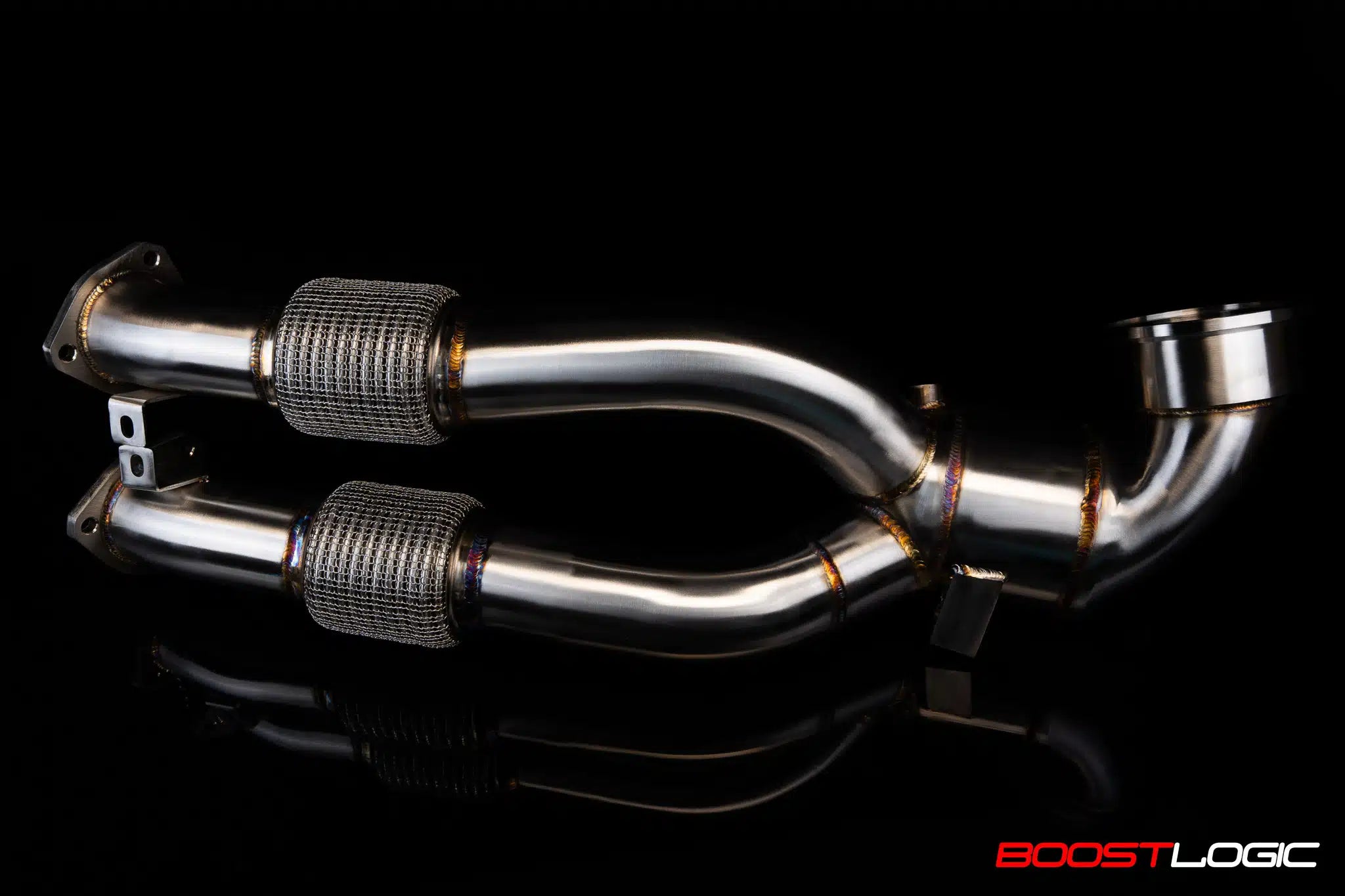 Boost Logic TTRS Downpipe with Gesi High Flow Cat - 0