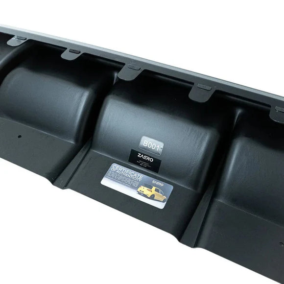 Zaero Design VW Golf R Mk7.5 EVO-1 Gloss Black Rear Diffuser | ZA-VW-GOLF-75-R-DF