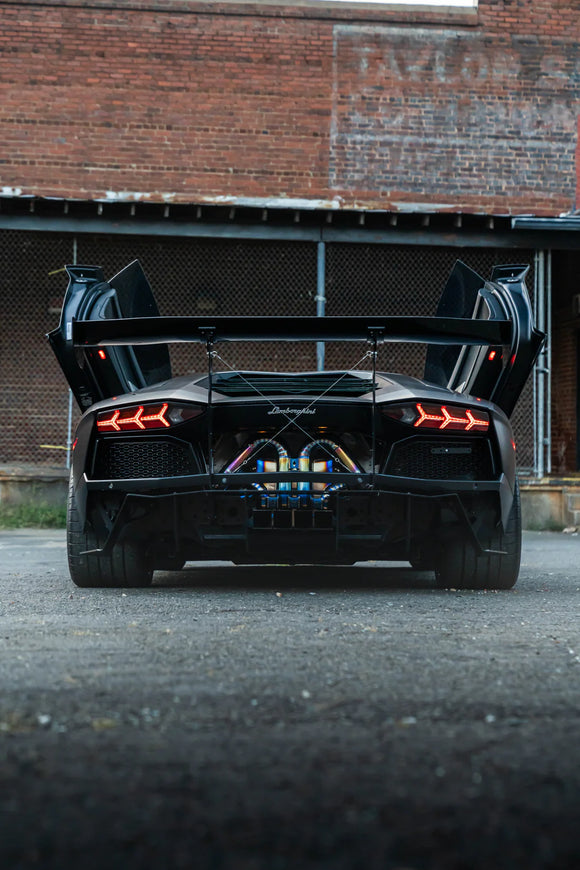 CHASIS MOUNTED CARBON APR SPOILER AND DIFFUSER - AVENTADOR