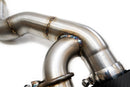 Fabspeed BMW M5 F90 Muffler Bypass Pipes with Quad Style Tips-6