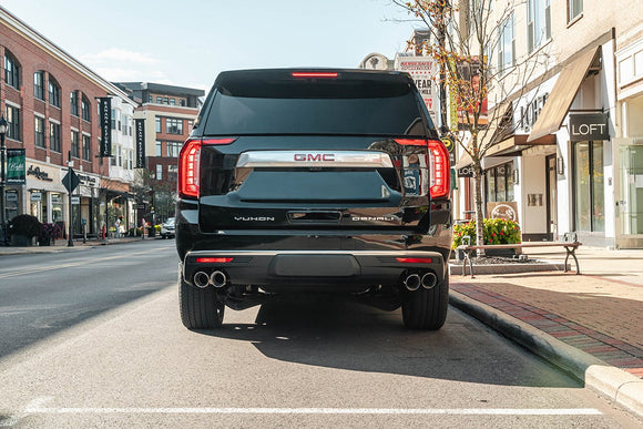 Corsa 2021-2023 Tahoe / GMC Yukon 4DR 6.2L 4WD Dual Rear 3in - 2.75in Sport Cat-Back DW 4in BLKTips