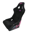NRG FRP Bucket Seat (Large) Black Alcantara w/ Dragon Livery-1