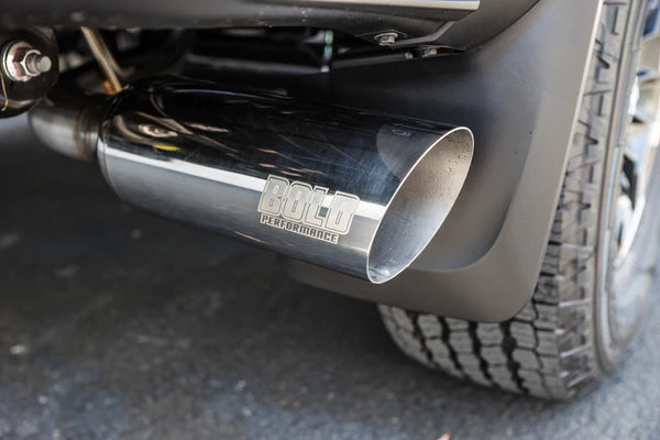 2016-21 TOYOTA TACOMA V6. 3.5L CAT-BACK EXHAUST SINGLE SIDE EXIT POLISH TIPS