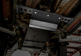 Cali Raised 16-23 Toyota Tacoma Transfer Case Skid Plate / Yes Manual Transmission / Aluminum / Raw
