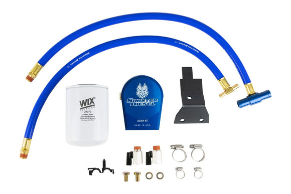 Sinister Diesel 03-07 Ford 6.0L Ford Powerstroke Coolant Filtration System w/ Wix Filter
