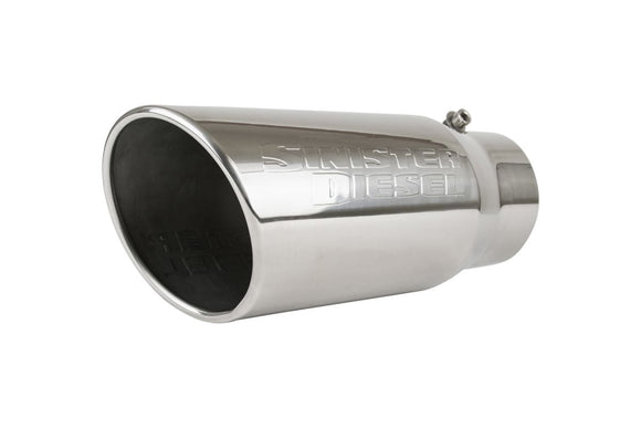 Sinister Diesel Universal Polished 304 Stainless Steel Exhaust Tip (4in to 5in)