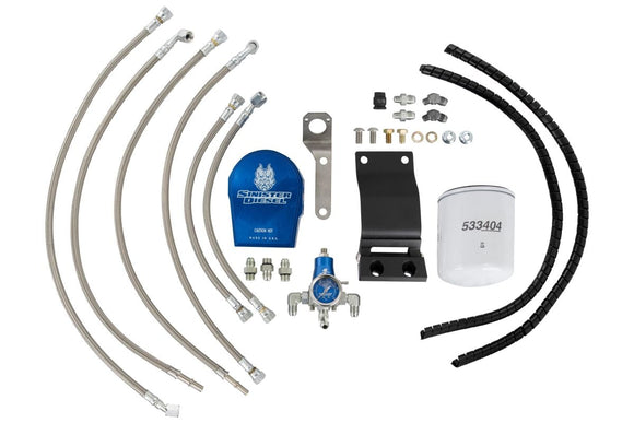 Sinister Diesel 99-03 Ford 7.3L (w/ Integrated Fuel Filter) Regulated Fuel Return Kit