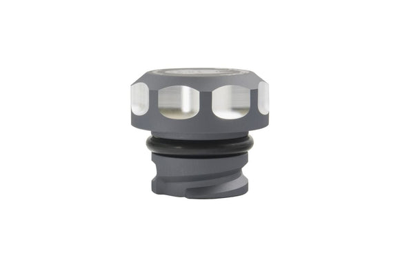 Sinister Diesel 11+ Ford Powerstroke 6.7L/ 2017+ Chevy Duramax Oil Fill Cap - Gray