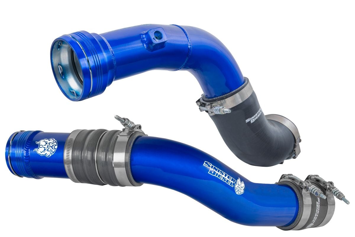 Sinister Diesel 2017-2021 Ford Powerstroke 6.7L Intercooler Charge Pipe Kit