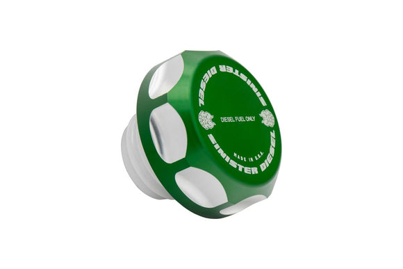 Sinister Diesel 99-07 Ford Powerstroke 6.0L/7.3L / 12-17 GM Duramax 6.6L Diesel Fuel Cap - Green