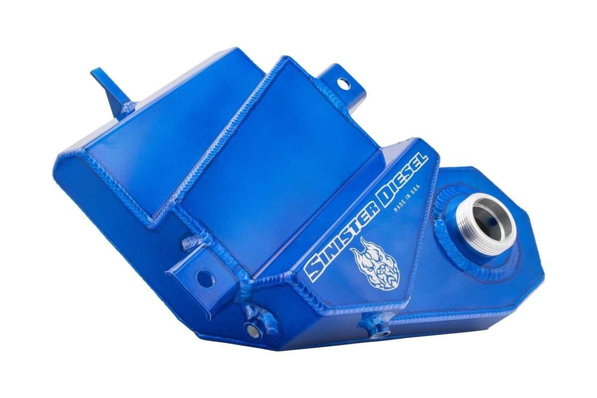 Sinister Diesel 2003-2007 Ford 6.0L Degas Bottle - Blue