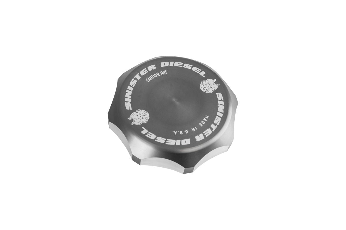Sinister Diesel 99-10 Ford Powerstroke 7.3/6.0/6.4 / 07.5-19 Dodge Cummins 6.7C Oil Fill Cap - Gray