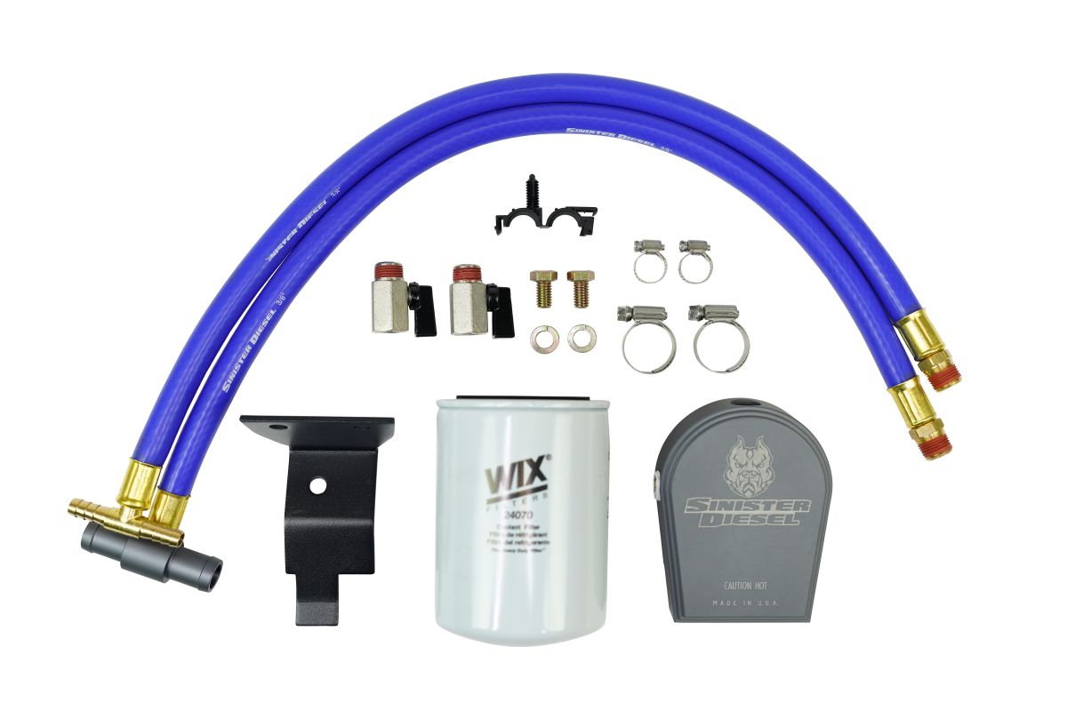 Sinister Diesel 03-07 Ford Powerstroke 6.0L Coolant Filtration System - Gray