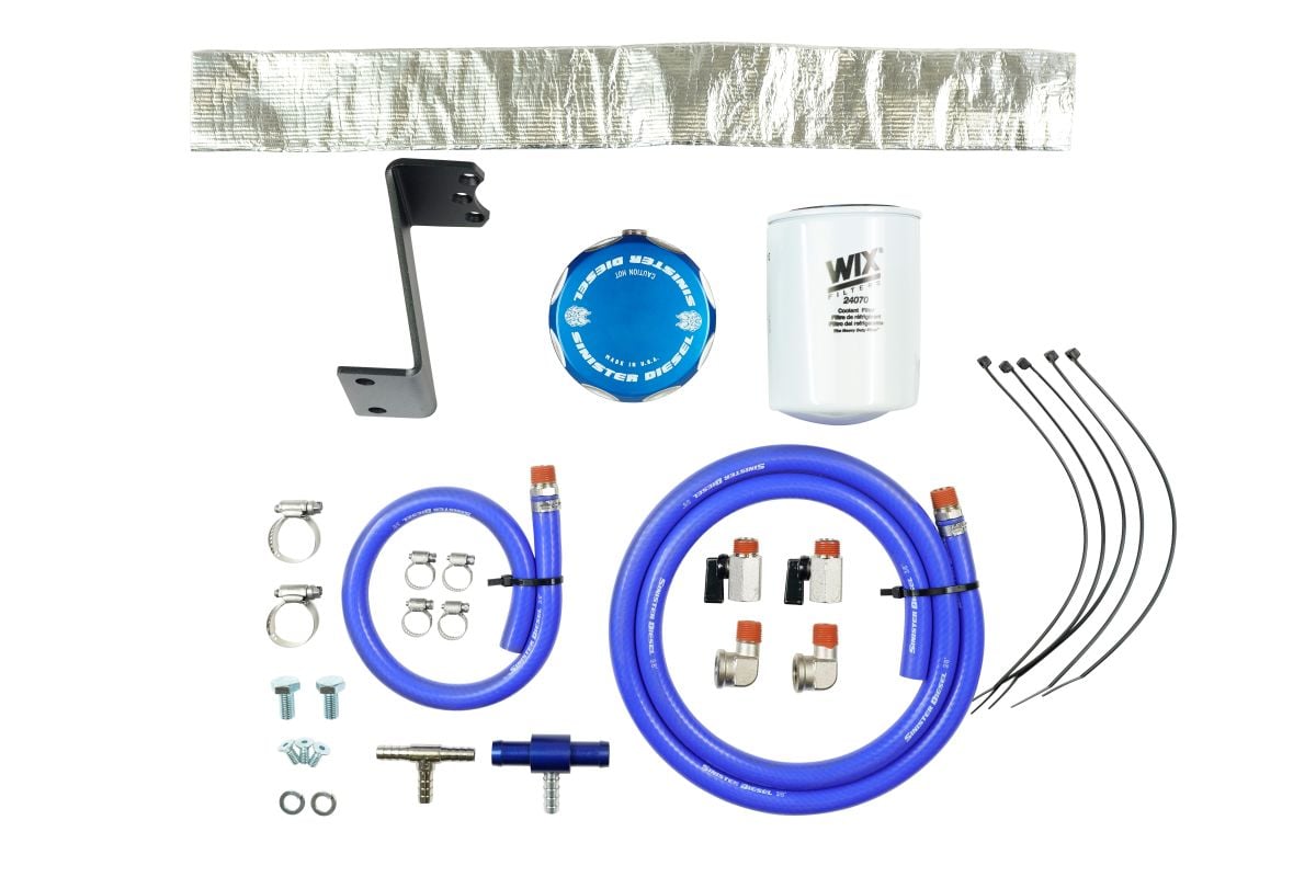 Sinister Diesel20-21 GM Duramax L5P 6.6L Coolant Filtration System (W/ Wix)