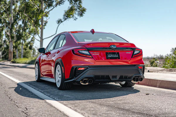 REMARK Axleback Exhaust. Subaru WRX VB 2022+. Stainless Single Wall Tip (Muffler Ver.)