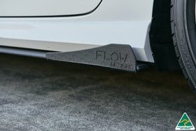 RS3 8V Sedan FL Side Skirt Splitter Winglets (Pair) - 0