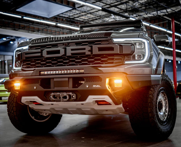 RIVAL Front Aluminum Bumper 2024-2025 Ford Ranger Raptor U.S. with Winch Mount and Recovery Points