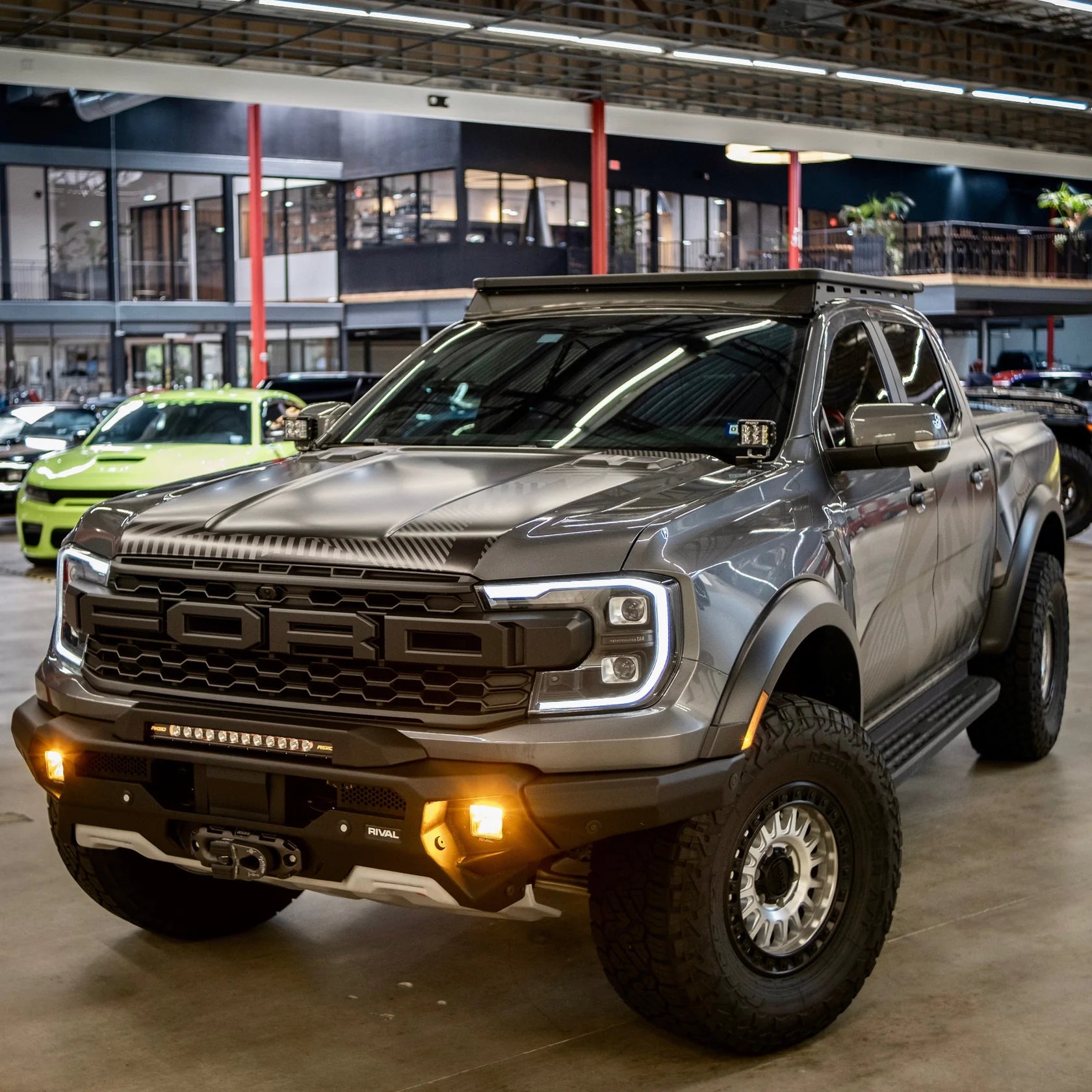 RIVAL Front Aluminum Bumper 2024-2025 Ford Ranger Raptor U.S. with Winch Mount and Recovery Points