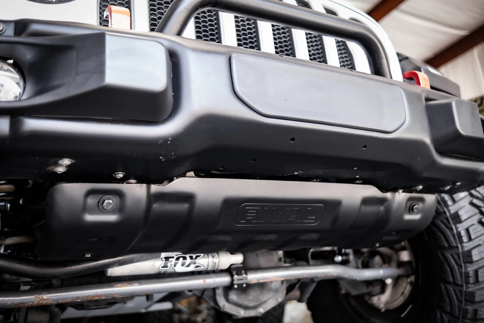 RIVAL Lower Skid Plate 2018-2025 Jeep Wrangler JL | 2007-2018 Jeep Wrangler JK | 2020-2025 Jeep Gladiator Except Mojave