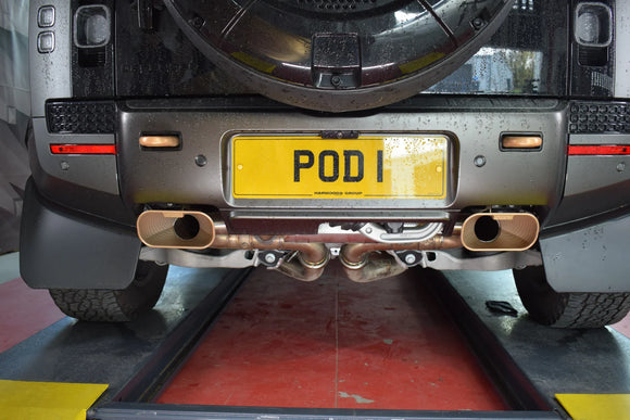 Land Rover Defender OCTA 110 P635 - Sound Wave 3D Printed Tail-Pipes (2025 on)