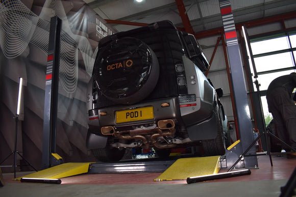 Land Rover Defender OCTA 110 P635 - Sound Wave 3D Printed Tail-Pipes (2025 on)