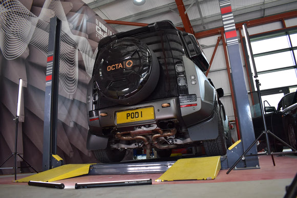 Land Rover Defender OCTA 110 P635 - Sound Wave 3D Printed Tail-Pipes (2025 on)