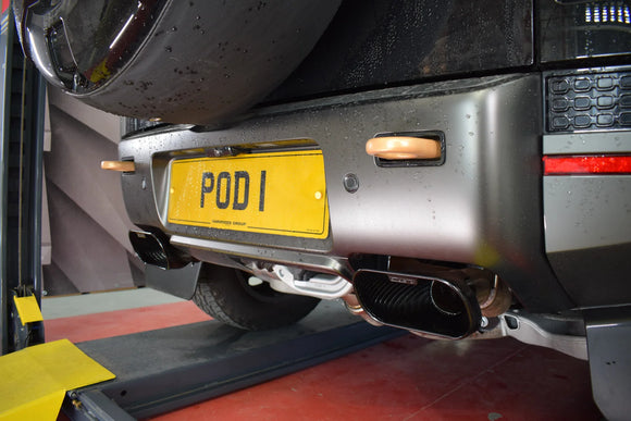 Land Rover Defender OCTA 110 P635 - Sound Wave 3D Printed Tail-Pipes (2025 on)