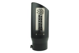 Sinister Diesel Dual Wall Exhaust Tip W/ Angle Cut (5in. to 6in.) - Black