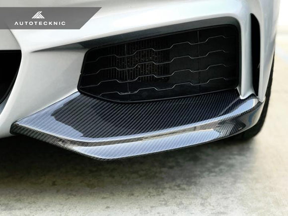 AUTOTECKNIC VACUUMED CARBON FIBER AERO SPLITTERS - F32/ F33/ F36 4-SERIES M-SPORT
