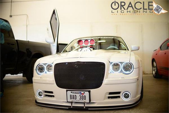 Oracle Chrysler 300 BaseTouring 05-10 LED Fog Halo Kit - White SEE WARRANTY