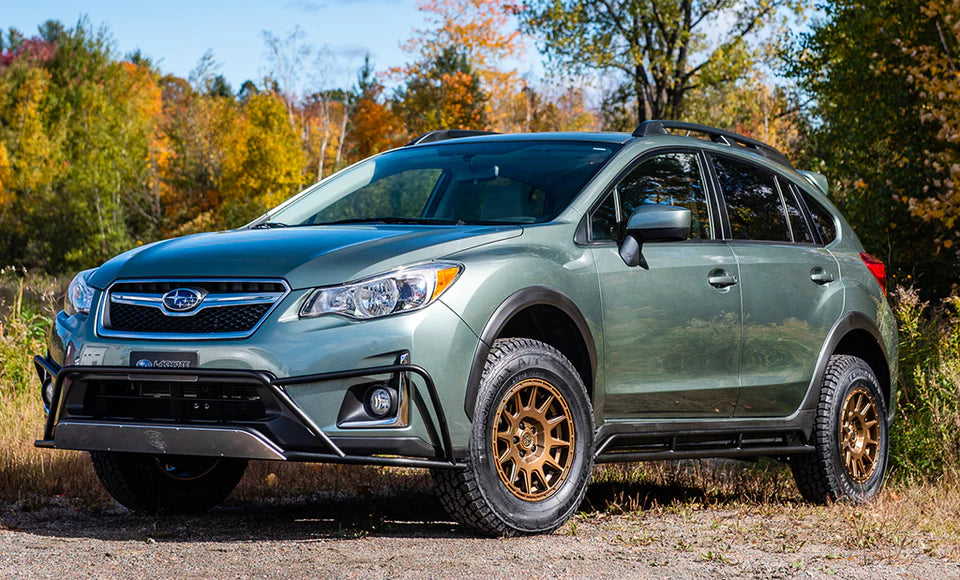 LP Aventure 13-17 Subaru Crosstrek Rock Sliders (Rock Guard) - Bare (Pair) - 0