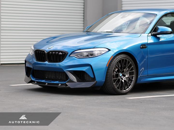 AutoTecknic Dry Carbon Fiber Center Front Lip - BMW / F87 M2 Competition