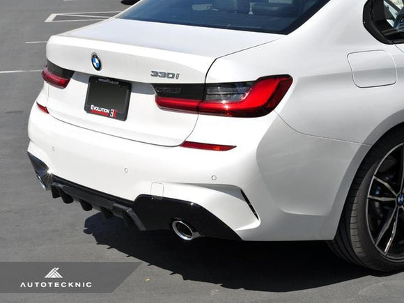 AutoTecknic Dry Carbon Extended-Fin Competition Rear Diffuser | BMW G20 3-Series