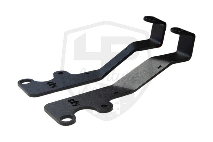 LP Aventure 2024 Subaru Crosstrek Hood Light Brackets Powercoated (Pair)