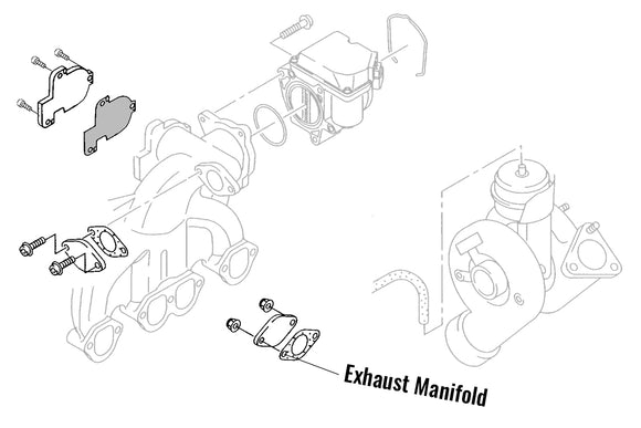 EGR Blanking Kit for 1.9 / 2.0 TDI 8v BEW / BRR / BRS / BKE / BRB / BPW